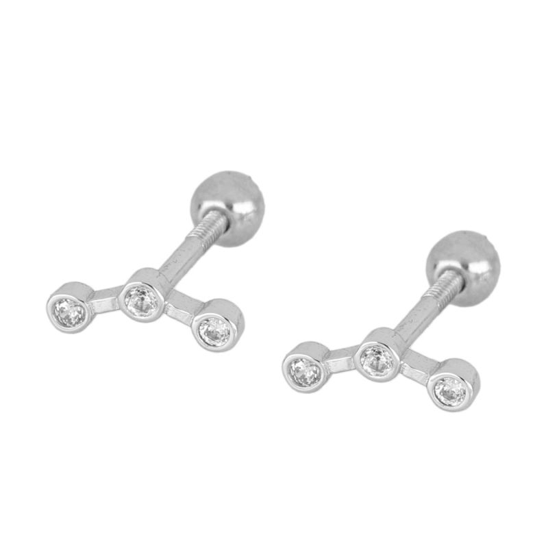 PENDIENTES CLAIRE ROSCA SILVER