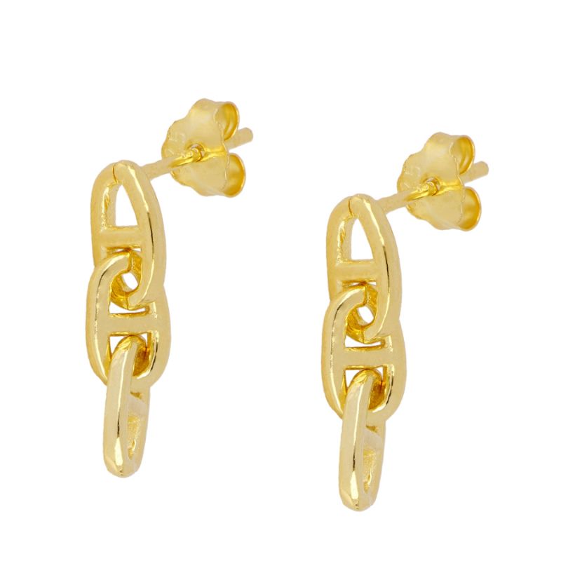 PENDIENTES BARCO GOLD